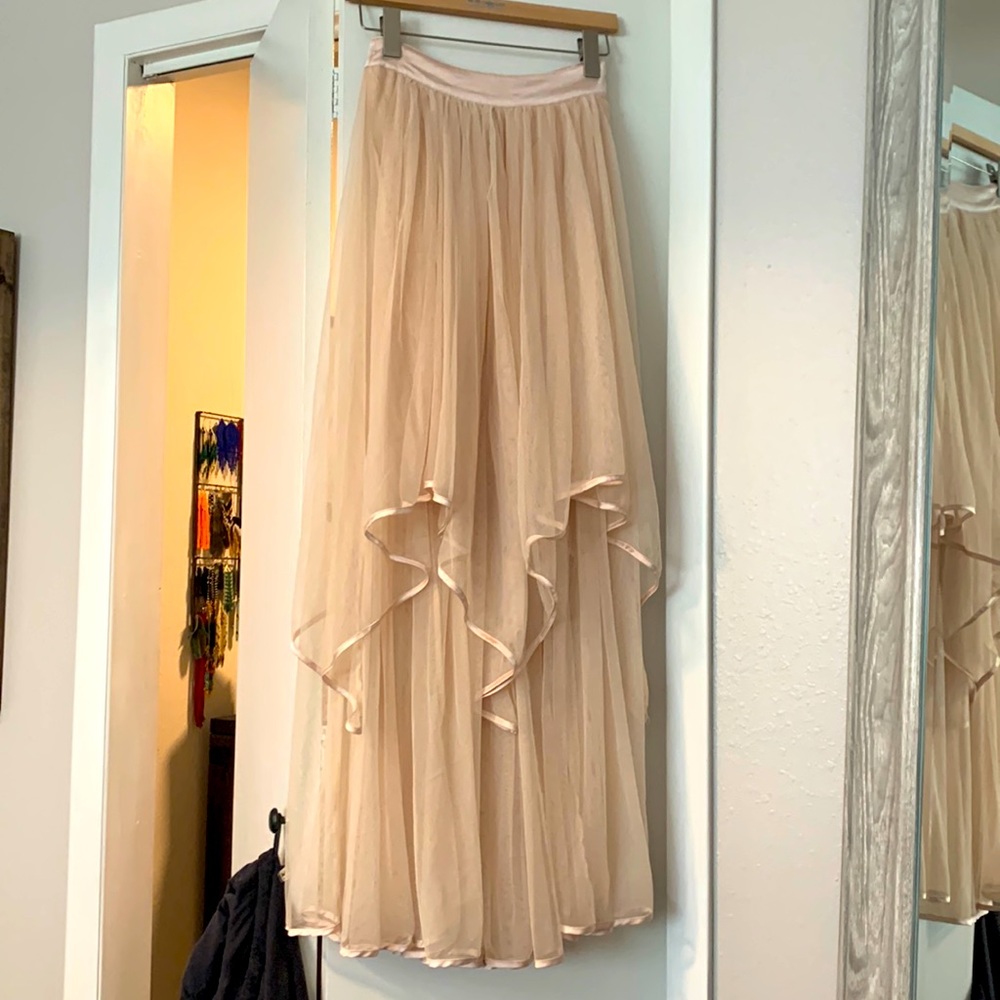Free people high waisted dress up maxi